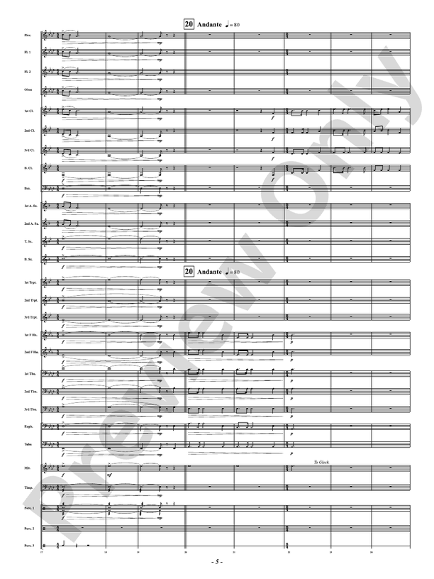 Christmas Trees Around the World - Concert Band Conductor Score & Parts(Digital Download)