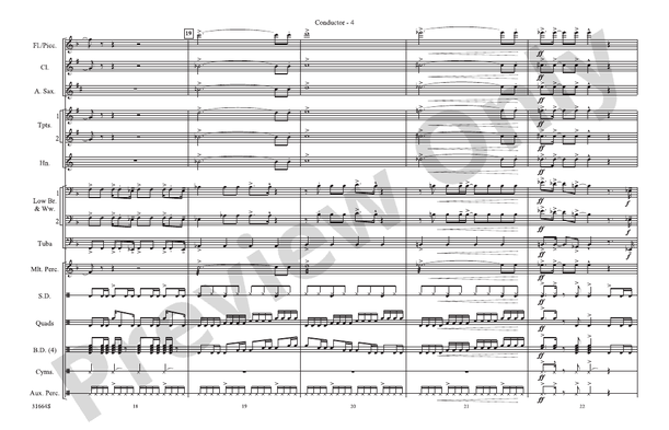 Immigrant Song – Marching Band Conductor Score & Parts (Digital Download)