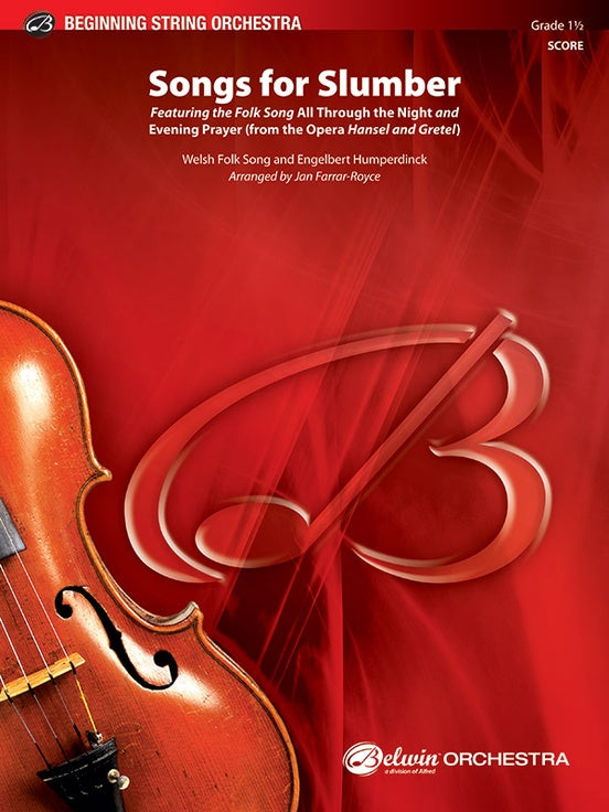 Songs for Slumber - String Orchestra Conductor Score & Parts (Digital Download)