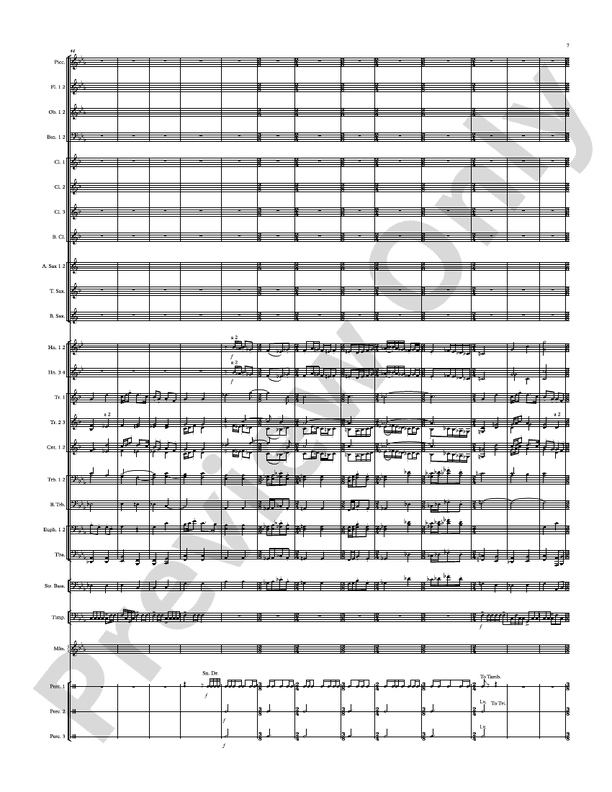Modal Tune - Concert Band Conductor Score & Parts (Digital Download)