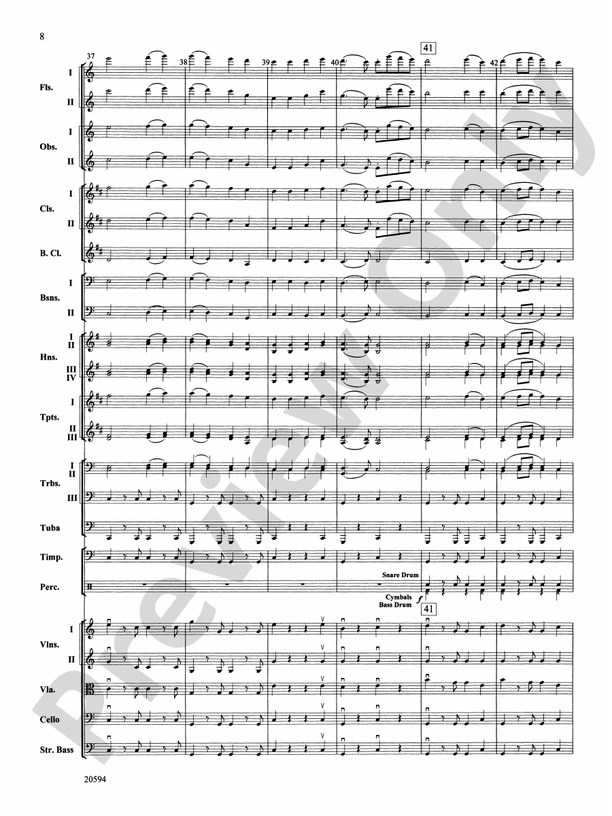 Symphony No. 9 (Fourth Movement) – Full Orchestra Conductor Score & Parts (Digital Download)