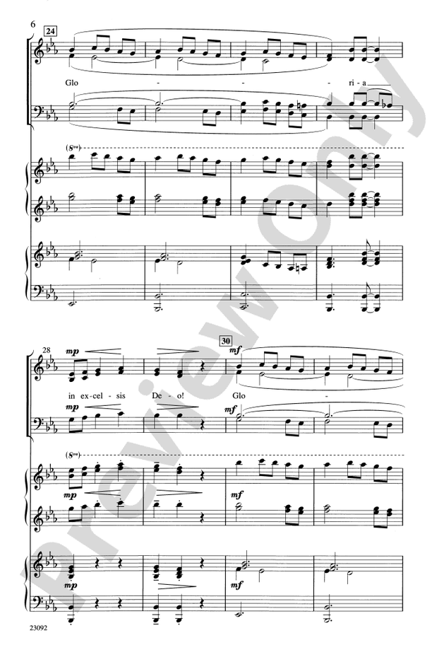 Angels We Have Heard on High - Arr. Philip Kern – SATB Choral Octavo (Digital Download)
