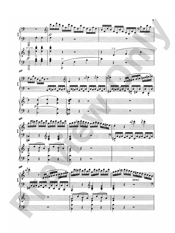 Beethoven - Piano Concerto No. 1 in C Major, Opus 15 - 2 Piano, 4 Hands (Digital Download)