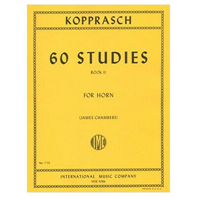 Kopprasch - 60 Studies Book 2 - French Horn Solo IMC IMC1733