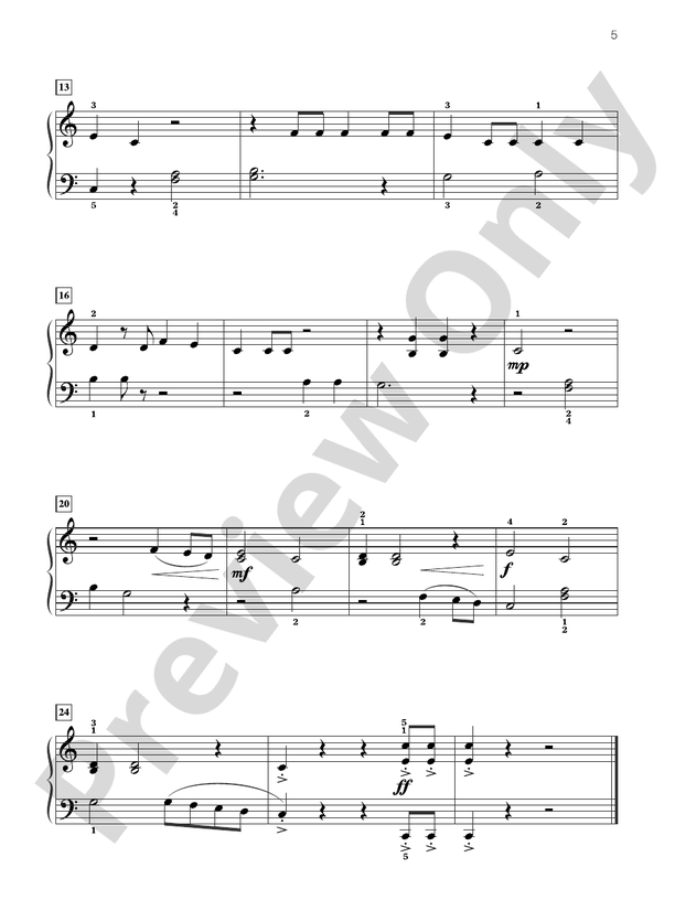 Famous & Fun Favorites, Book 4: 16 Appealing Piano Arrangements - Piano (Digital Download)