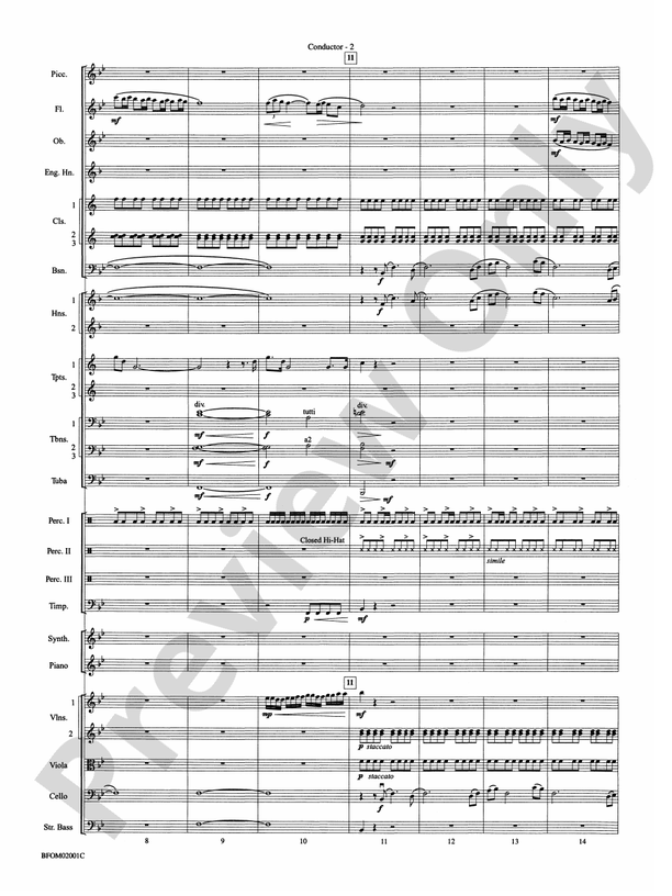 Flying – Full Orchestra Conductor Score & Parts (Digital Download)