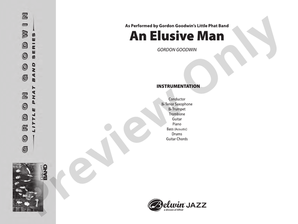 An Elusive Man - Jazz Ensemble Conductor Score & Parts (Digital Download)