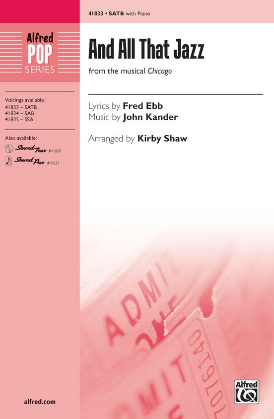 And All That Jazz - SATB Choral Octavo (Digital Download)