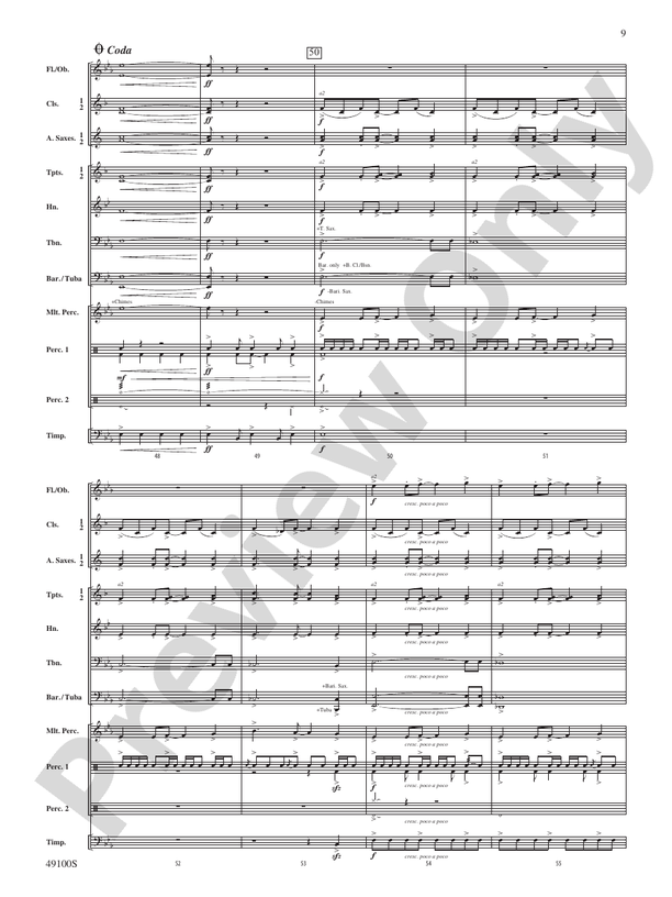 Stand Tall, Stand Strong - Concert Band Conductor Score & Parts (Digital Download)