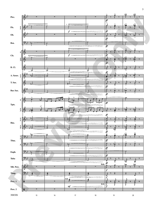 Oxford Street (March) - Concert Band Conductor Score & Parts (Digital Download)