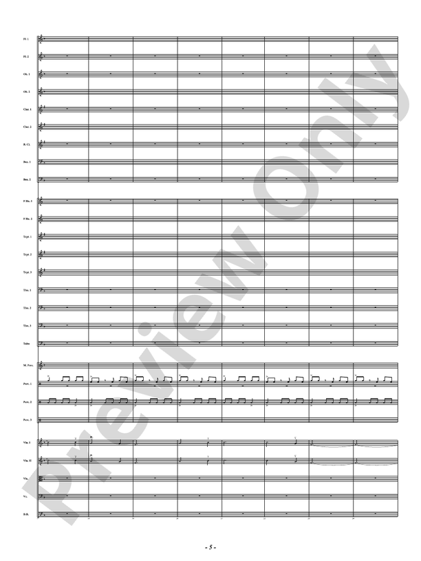 African Holy Night - Full Orchestra Conductor Score & Parts (Digital Download)