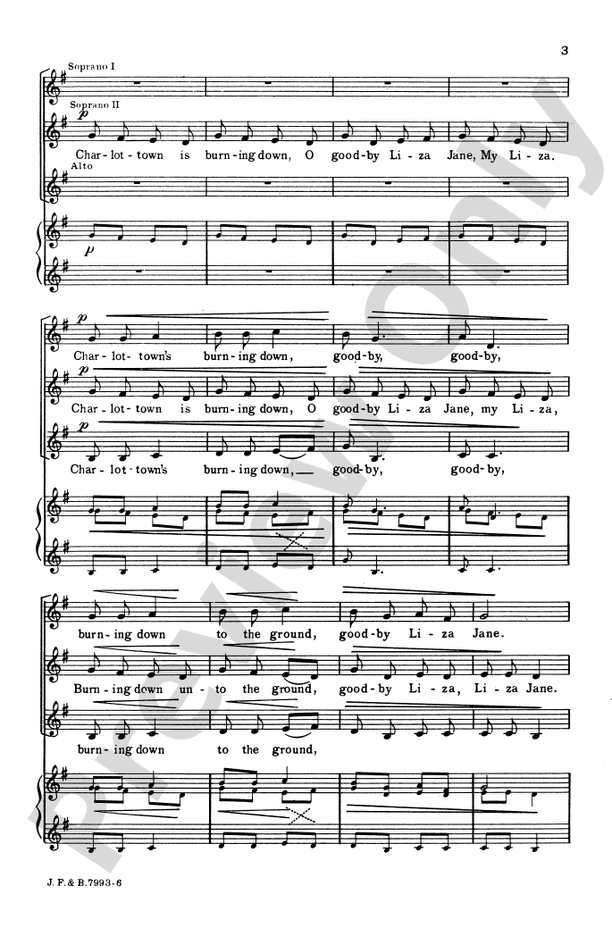 Charlottown – SSA, a cappella Choral Octavo (Digital Download)