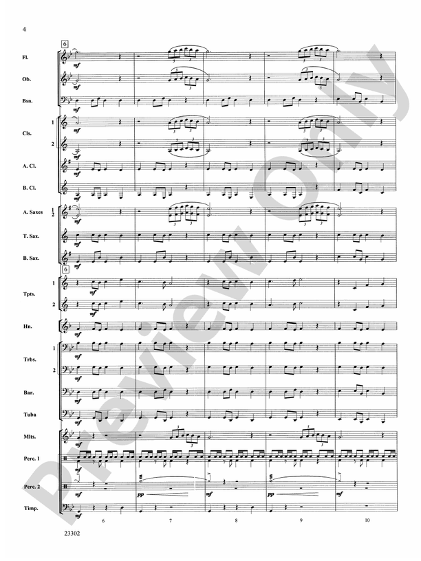 White Water Journey - Concert Band Conductor Score & Parts (Digital Download)