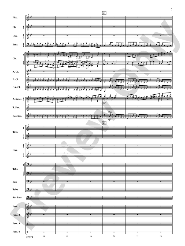 Bayou Breakdown - Concert Band Conductor Score & Parts (Digital Download)