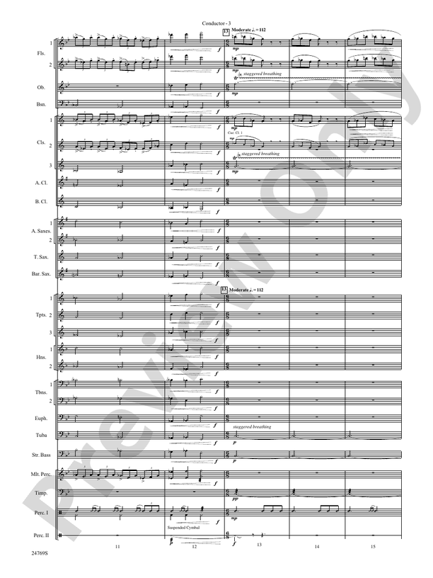 Silver Winds - Concert Band Conductor Score & Parts (Digital Download)