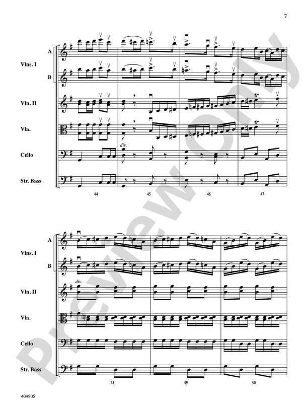 Symphony No. 8 in G Major – String Orchestra Conductor Score & Parts (Digital Download)