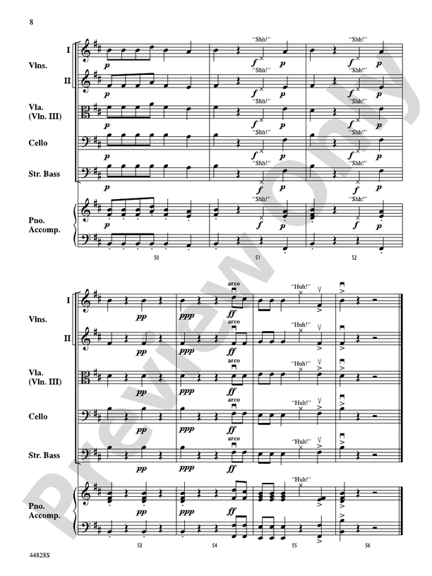 Ninja - String Orchestra Conductor Score & Parts (Digital Download)