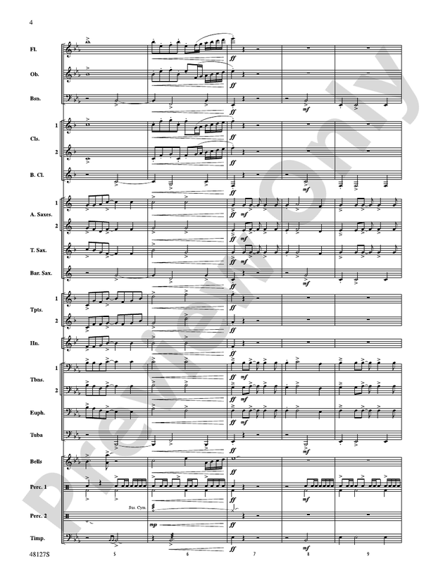 Lone Eagle - Concert Band Conductor Score & Parts (Digital Download)