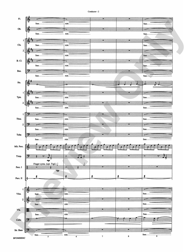 Rites of Tamburo – Full Orchestra Conductor Score & Parts (Digital Download)