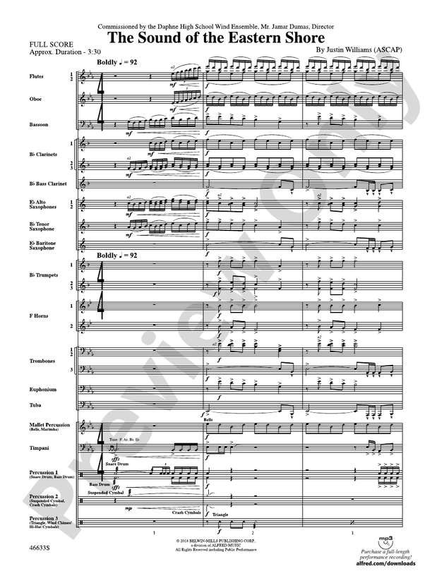 The Sound of the Eastern Shore - Concert Band Conductor Score & Parts (Digital Download)