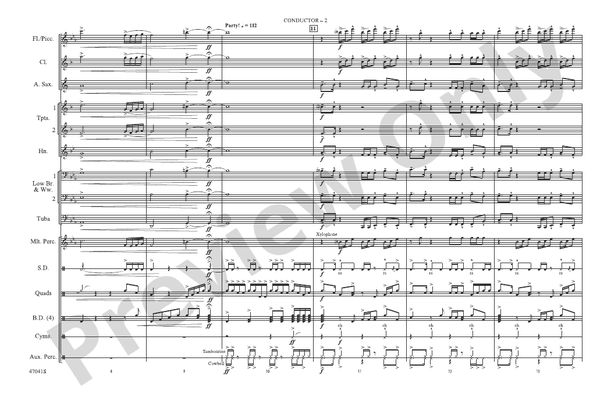 24K Magic – Marching Band Conductor Score & Parts (Digital Download)