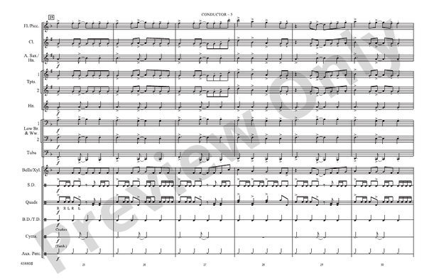 Shut Up and Dance – Marching Band Conductor Score & Parts (Digital Download)