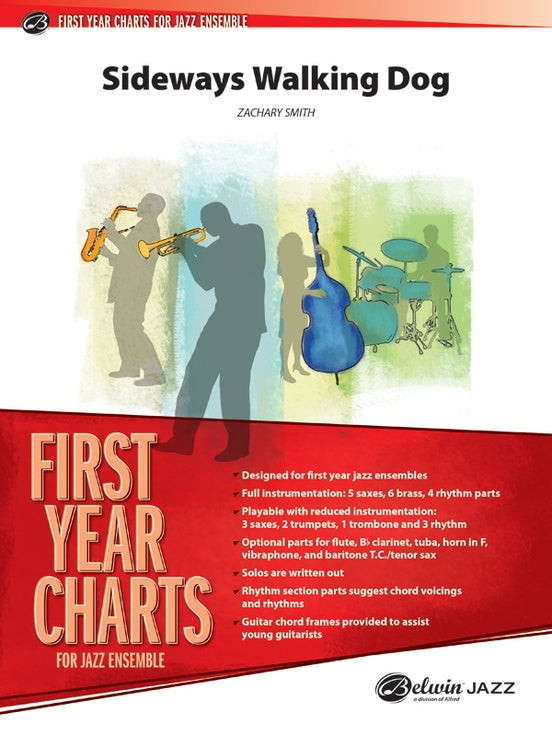 Sideways Walking Dog - Jazz Ensemble Conductor Score & Parts (Digital Download)