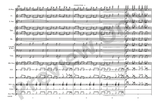 Problem – Marching Band Conductor Score & Parts (Digital Download)