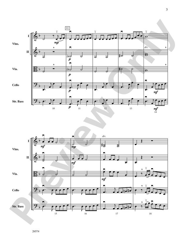 Tango d'Amour – String Orchestra Conductor Score & Parts (Digital Download)