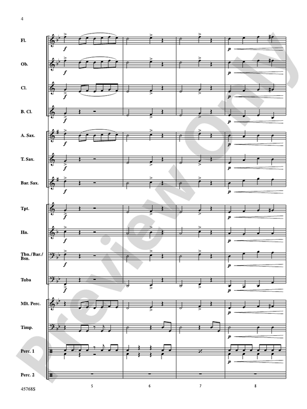El Tiburon! (The Shark) - Concert Band Conductor Score & Parts (Digital Download)