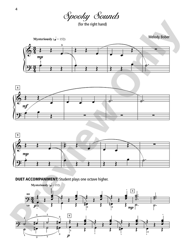 Grand One-Hand Solos for Piano, Book 1: 6 Early Elementary Pieces for Right or Left Hand Alone - Piano Solo (Digital Download)