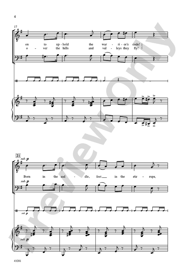 Cossacks of the Steppe – TB Choral Octavo (Digital Download)