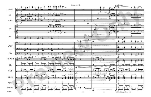 Los Conquistadores – Marching Band Conductor Score & Parts (Digital Download)