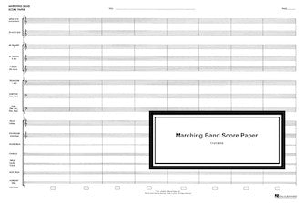 Manuscript Paper - Marching Band Score Paper Hal Leonard 11013010