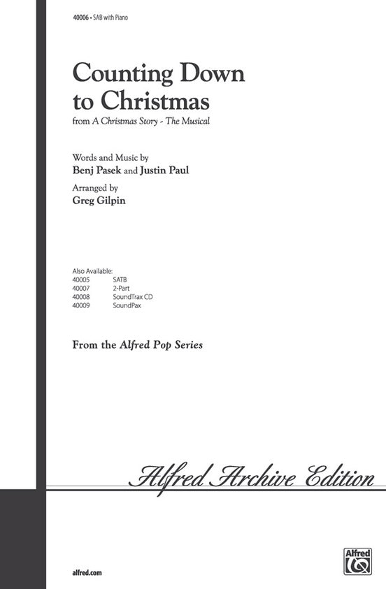 Counting Down to Christmas: A Christmas Story, The Musical - SAB Choral Octavo (Digital Download)