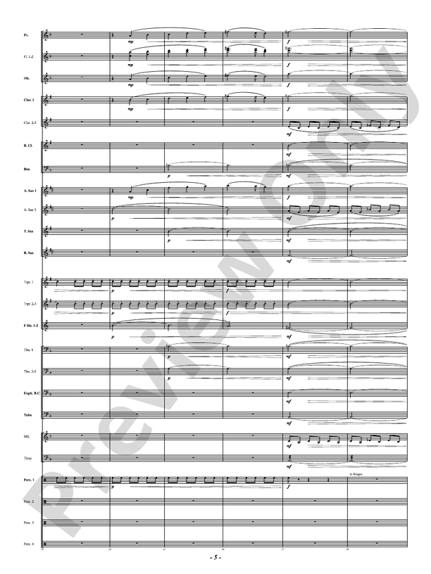 Prophetic Dances - Concert Band Conductor Score & Parts(Digital Download)