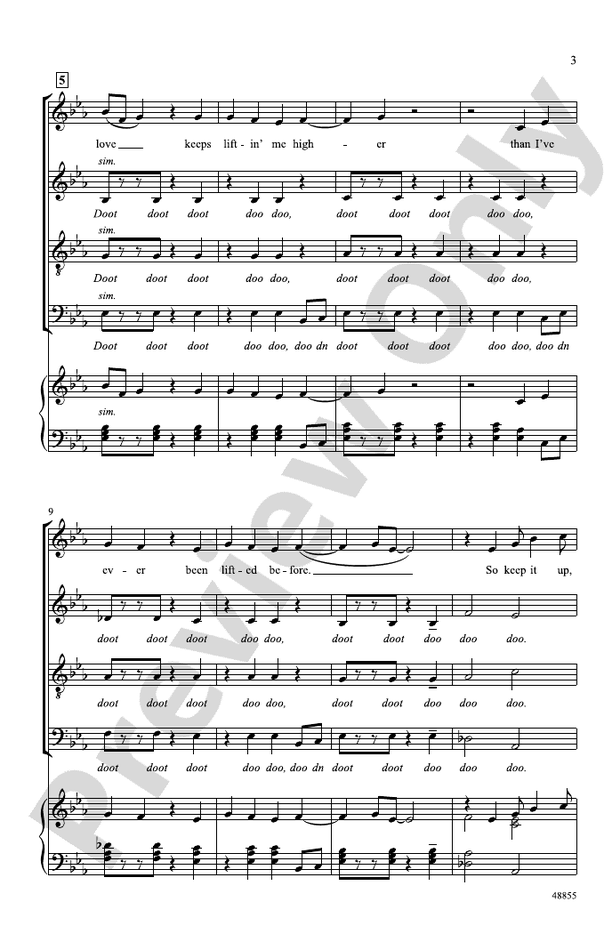 (Your Love Keeps Lifting Me) Higher and Higher - Arr. Kirby Shaw - SATB Choral Octavo (Digital Download)
