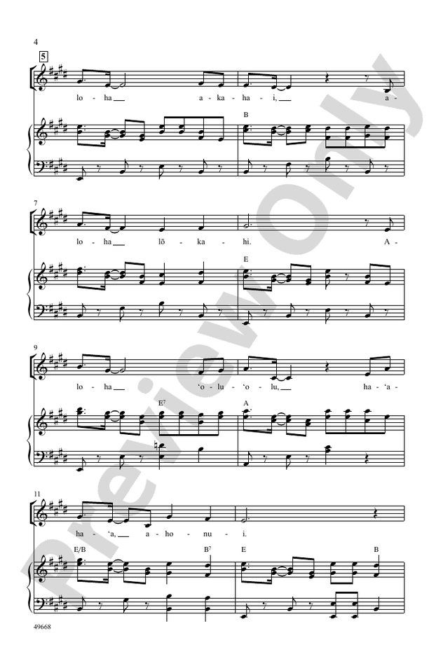 Aloha Spirit - 2 Part Treble Choral Octavo (Digital Download)