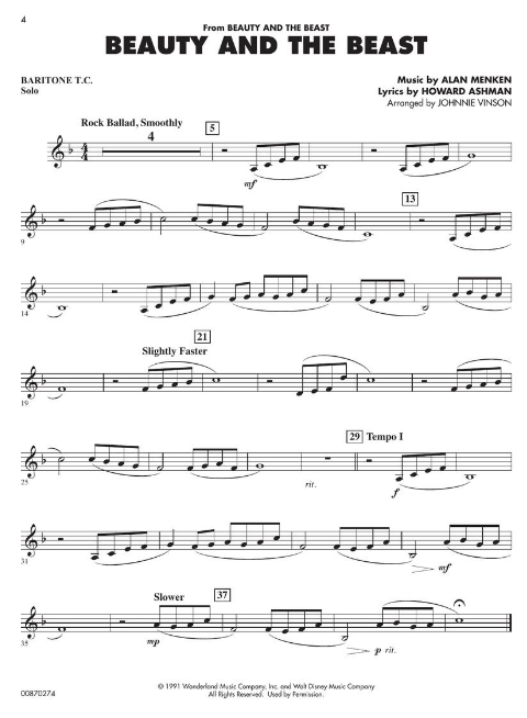 Essential Elements Disney Favorites - Baritone T.C. - Hal Leonard