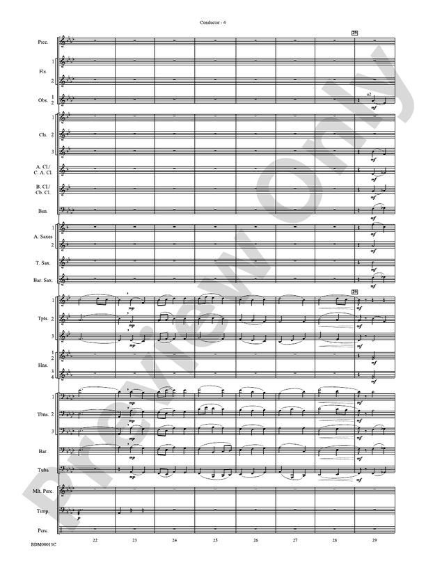 Slava - Concert Band Conductor Score & Parts (Digital Download)
