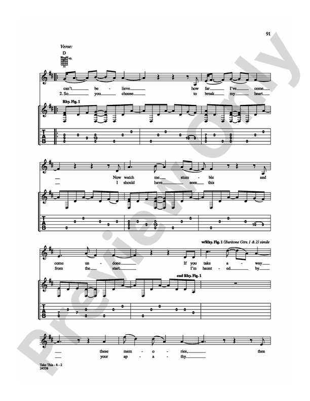 Take This - Guitar TAB (Digital Download)