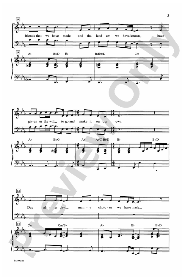 Hope for Tomorrow – SATB Choral Octavo (Digital Download)