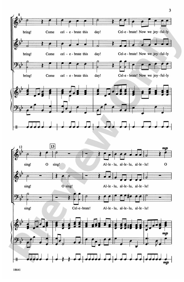 Come Celebrate This Day – SAB Choral Octavo (Digital Download)