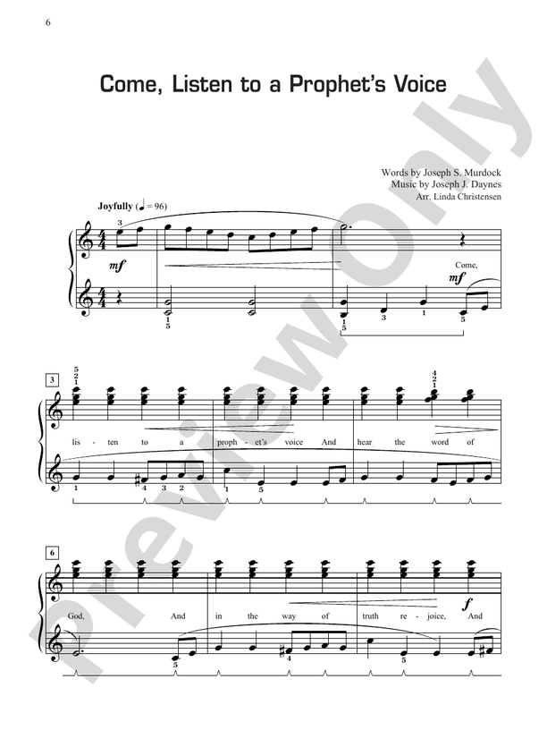 Play Mormon Hymns, Book 3: 16 Piano Arrangements of Traditional Hymns - Piano (Digital Download)