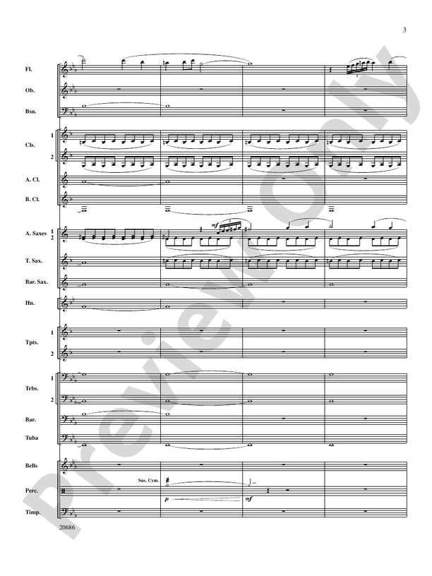 Timberline Overture - Concert Band Conductor Score & Parts (Digital Download)