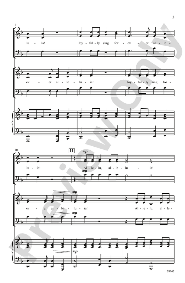 Antiphonal Joy (from Mentre su l'alto monte) – 3-Part Mixed Choral Octavo (Digital Download)