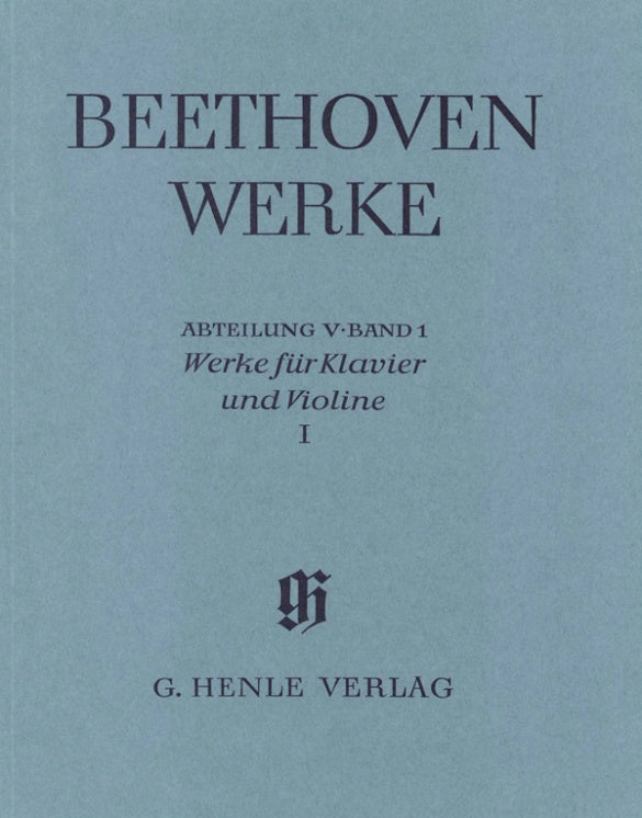 Beethoven - Works for Violin & Piano Volume 1 - Full Score Henle HN4141