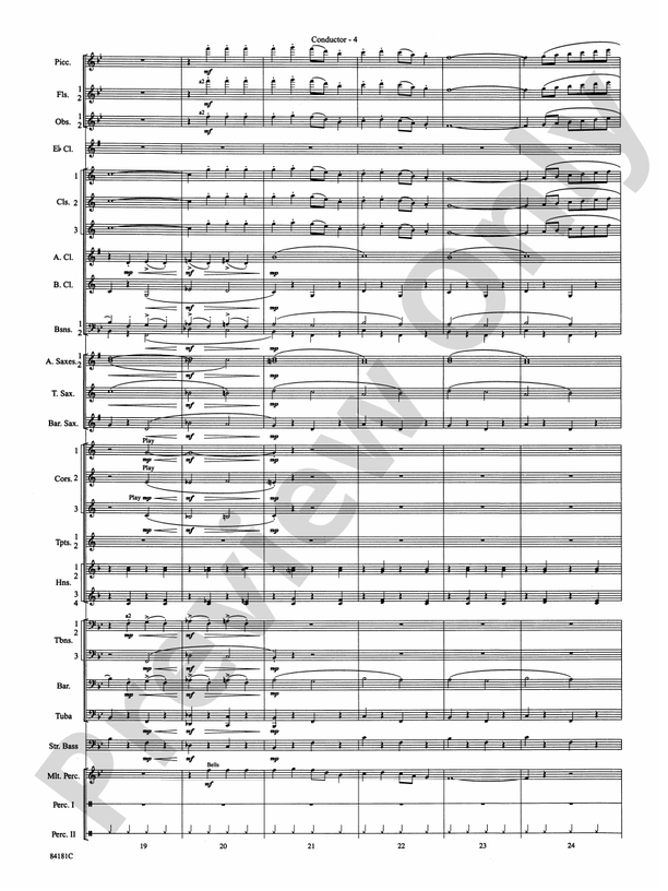 Sleigh Ride (Grade 4) - Concert Band Conductor Score & Parts (Digital Download)