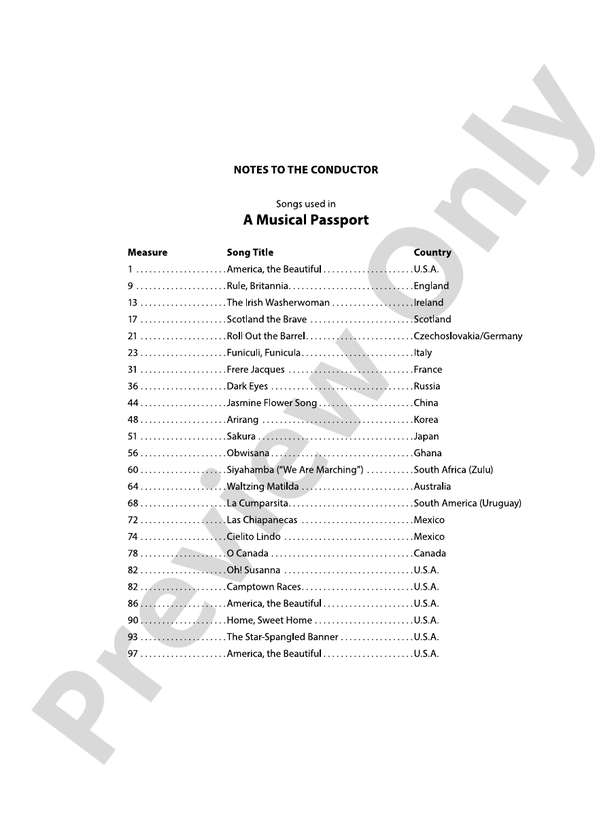 A Musical Passport - String Orchestra Conductor Score & Parts (Digital Download)