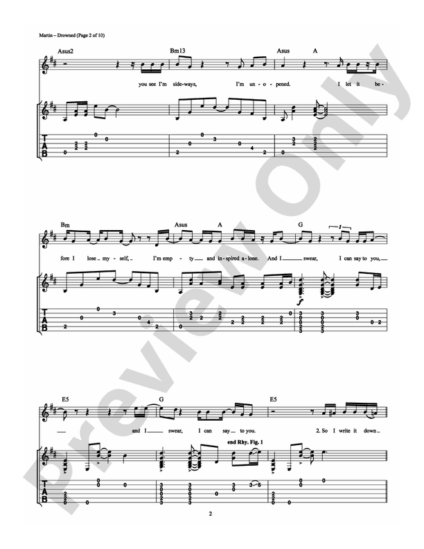 Drowned - Guitar TAB (Digital Download)